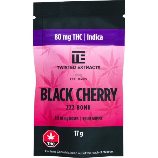 Black Cherry CBD Indica Gummies